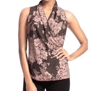 Cabi Rose Water Faux Wrap Blouse